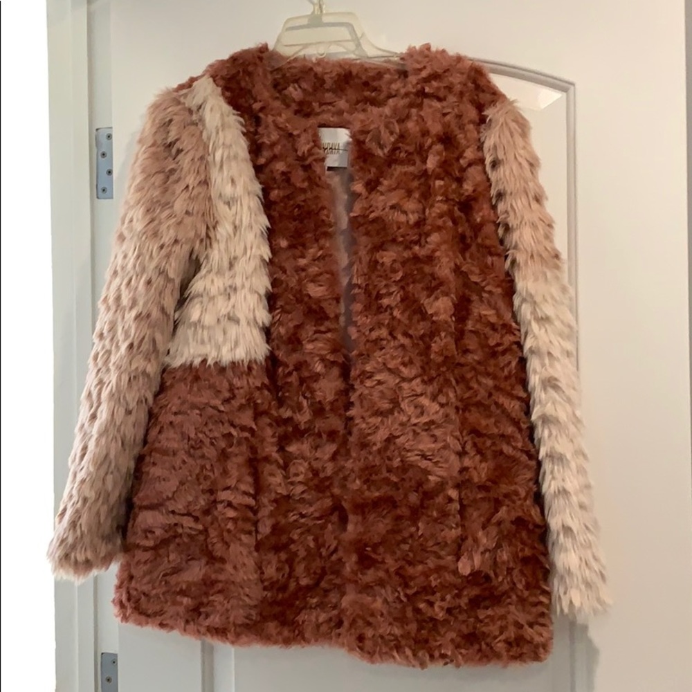 Super cute faux fur coat